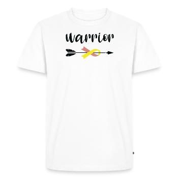 Cantilever Ribbon Bladder Cancer - Men's Premium Organic T-Shirt - white - Front - Nico (187cm)