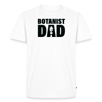 Job - Père botaniste - T-shirt Premium bio Homme - blanc - Devant - Nico (187cm)