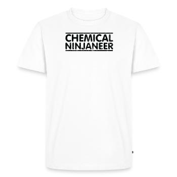 Ninjaneer - Chemical Engineer - Men's Premium Organic T-Shirt - white - Front - Nico (187cm)