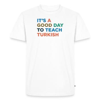 Teaching Turkish Teachers - Men's Premium Organic T-Shirt - white - Front - Nico (187cm)