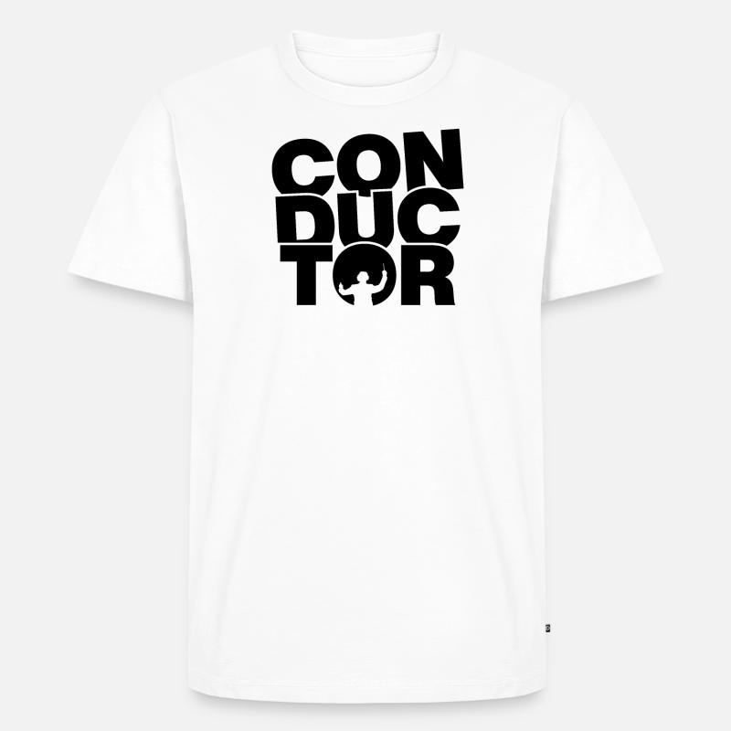 Beruf Job Arbeit - Dirigent - Männer Premium Bio T-Shirt - Weiß