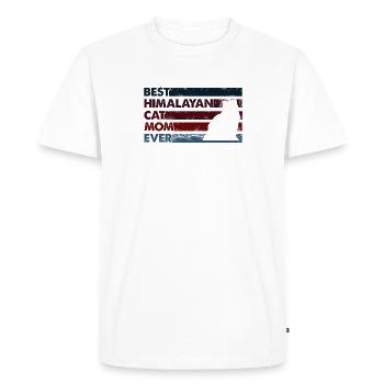 Best Mother Ever - Himalayan Cat - Men's Premium Organic T-Shirt - white - Front - Nico (187cm)