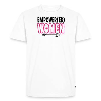 Femmes autonomes - Proverbe de motivation - T-shirt Premium bio Homme - blanc - Devant - Nico (187cm)