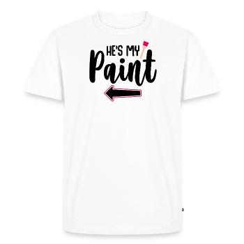 My Color My Canvas - Couple Matching - Men's Premium Organic T-Shirt - white - Front - Nico (187cm)