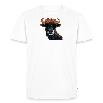 Dad Mom Sunglasses - Galloway - Men's Premium Organic T-Shirt - white - Front - Nico (187cm)