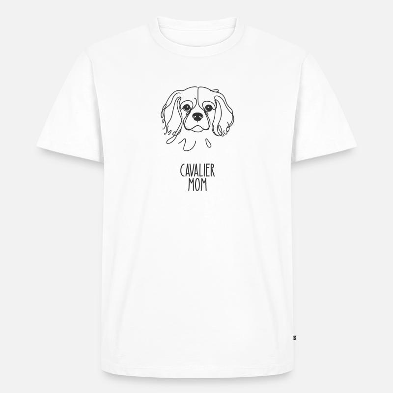Linienkunstmutter - Kavalier - Männer Premium Bio T-Shirt - Weiß