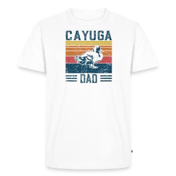 Entendad - Vintage Cayuga - Men's Premium Organic T-Shirt - white - Front - Nico (187cm)