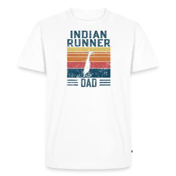 Entendad - Coureur indien vintage - T-shirt Premium bio Homme - blanc - Devant - Nico (187cm)