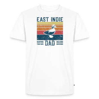 Entendad - Vintage East Indie - T-shirt Premium bio Homme - blanc - Devant - Nico (187cm)