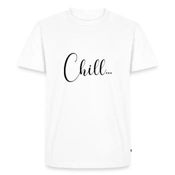 CHILL - T-shirt Premium bio Homme - blanc - Devant - Nico (187cm)