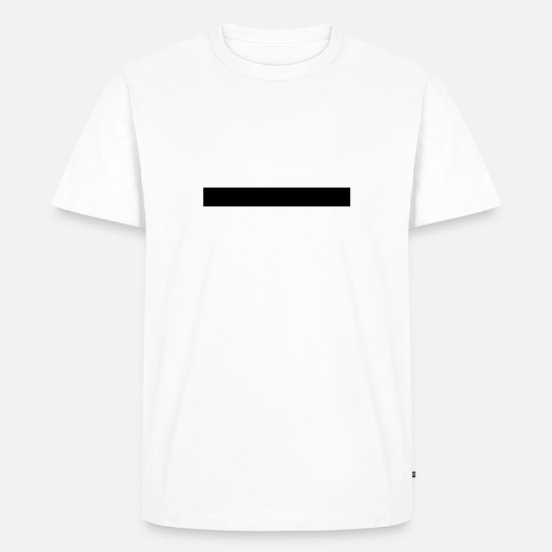 balken linie querbalken - Männer Premium Bio T-Shirt - Weiß