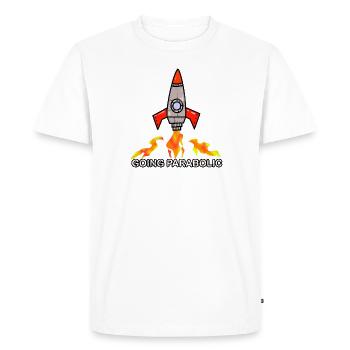 Fusée - T-shirt Premium bio Homme - blanc - Devant - Nico (187cm)