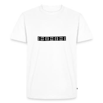 Rune Symbol Gift Ornament Ethnic Spirit Art - Men's Premium Organic T-Shirt - white - Front - Nico (187cm)
