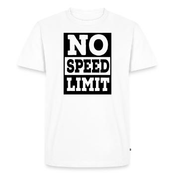 Geschwindigkeit - T-shirt Premium bio Homme - blanc - Devant - Nico (187cm)