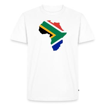 Afrique du Sud - T-shirt Premium bio Homme - blanc - Devant - Nico (187cm)