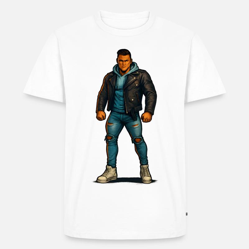 Cool Guy - Männer Premium Bio T-Shirt - Weiß
