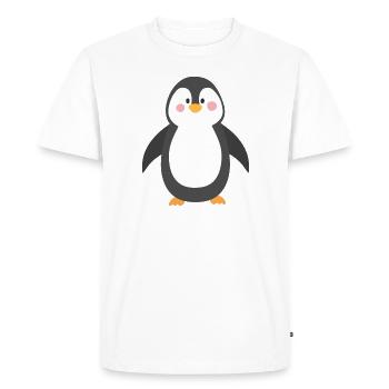 Cute penguin - Men's Premium Organic T-Shirt - white - Front - Nico (187cm)