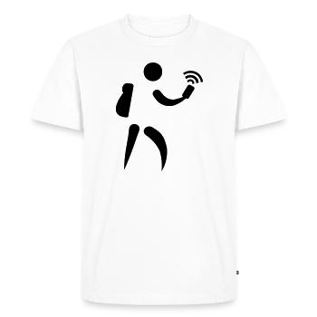 Geocaching - T-shirt Premium bio Homme - blanc - Devant - Nico (187cm)