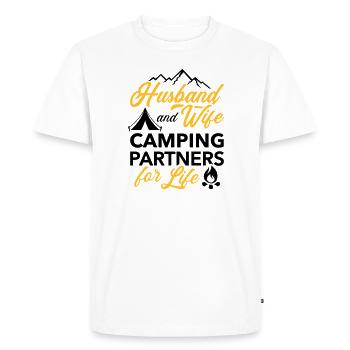 camping - Men's Premium Organic T-Shirt - white - Front - Nico (187cm)