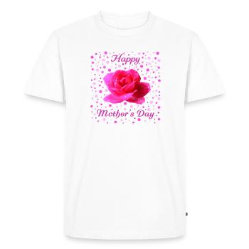 fête des mères Fête des mères - T-shirt Premium bio Homme - blanc - Devant - Nico (187cm)