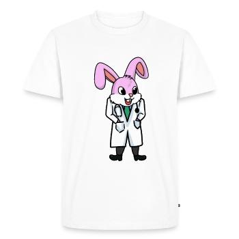 Doctor Doctors Hospital Rabbit Rabbit Children Child - Men's Premium Organic T-Shirt - white - Front - Nico (187cm)