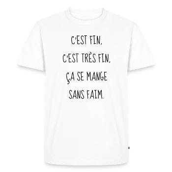 Cinéma / Citation / Série télé / Geek - T-shirt Premium bio Homme - blanc - Devant - Nico (187cm)