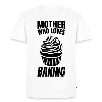 Baker Mother - Men's Premium Organic T-Shirt - white - Front - Nico (187cm)