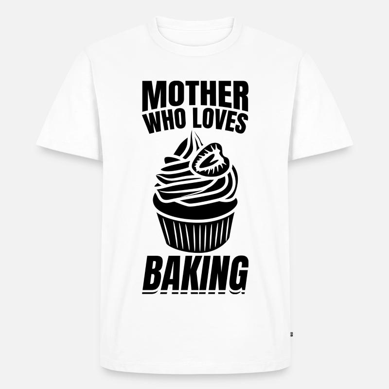 Bäckerin Mutter - Männer Premium Bio T-Shirt - Weiß