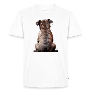 Staffordshire Bull Terrier - T-shirt Premium bio Homme - blanc - Devant - Nico (187cm)