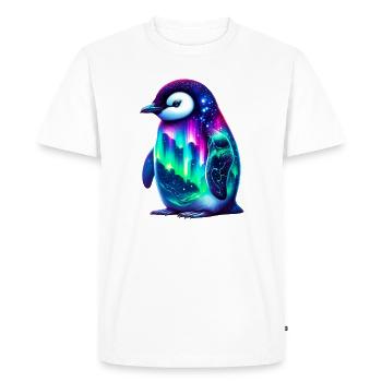 Manchot aurore boréale - T-shirt Premium bio Homme - blanc - Devant - Nico (187cm)