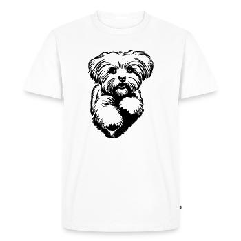 Bolonka Zwetna - T-shirt Premium bio Homme - blanc - Devant - Nico (187cm)