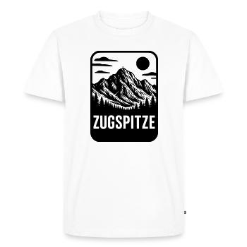 Zugspitze Berg Allemagne - T-shirt Premium bio Homme - blanc - Devant - Nico (187cm)