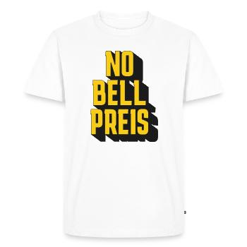 No Bell Price - Men's Premium Organic T-Shirt - white - Front - Nico (187cm)