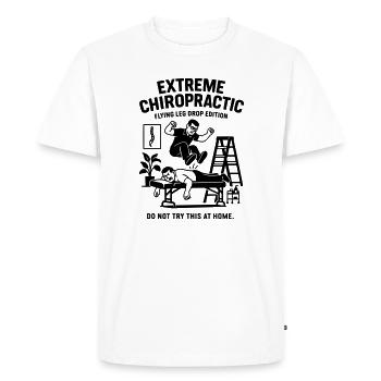 Chiropractor Physio Spine Treatment - Men's Premium Organic T-Shirt - white - Front - Nico (187cm)