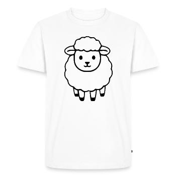 Sheep Sheep Lamb - Men's Premium Organic T-Shirt - white - Front - Nico (187cm)