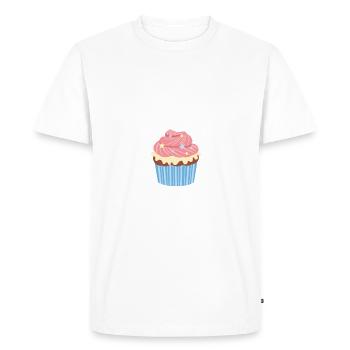 Easily Distracted By Cupcakes - Men's Premium Organic T-Shirt - white - Front - Nico (187cm)