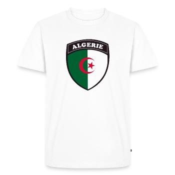 algerie blason - T-shirt Premium bio Homme - blanc - Devant - Nico (187cm)