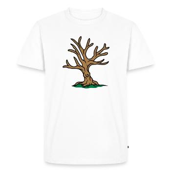 autumn tree winter bonsai tree without leaves - Men's Premium Organic T-Shirt - white - Front - Nico (187cm)