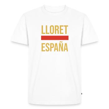 Lloret De Mar Espagne Lloret Souvenir Vacances De Rêve - T-shirt Premium bio Homme - blanc - Devant - Nico (187cm)