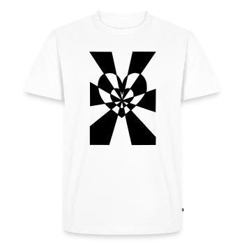Heart's ray - Men's Premium Organic T-Shirt - white - Front - Nico (187cm)