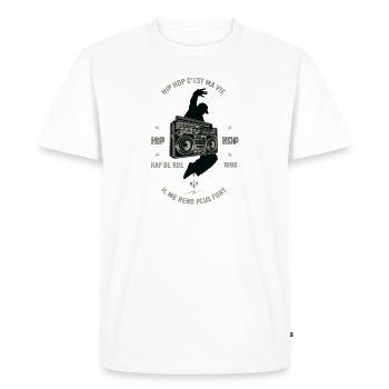 T-shirt danse Hip Hop old school cadeau offrir - T-shirt Premium bio Homme - blanc - Devant - Nico (187cm)