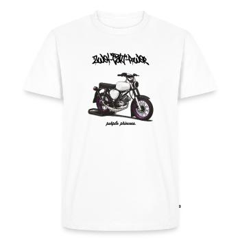 S51 // Tuning // Illustration - Männer Premium Bio T-Shirt - Weiß - Vorne - Nico (187cm)