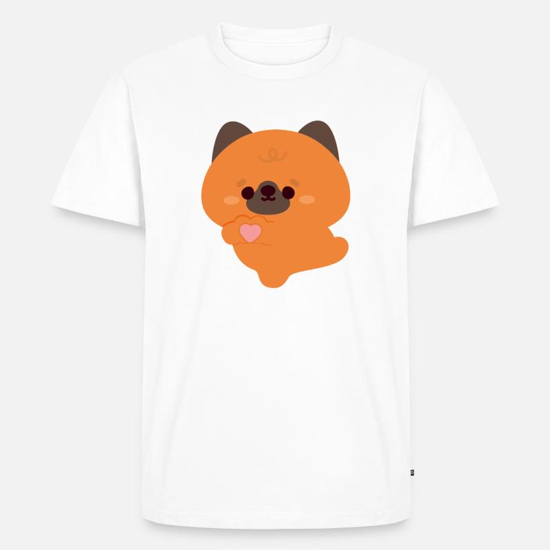 Amour Berger Allemand - T-shirt Premium bio Homme - blanc