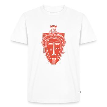 Afrika Maske - T-shirt Premium bio Homme - blanc - Devant - Nico (187cm)