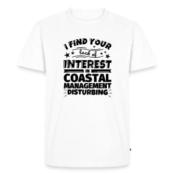 Coastal Management Funny Gift - Men's Premium Organic T-Shirt - white - Front - Nico (187cm)