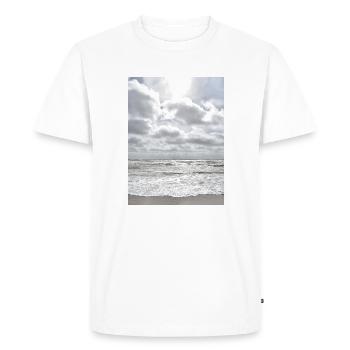 Au bord de la mer - horizon sans fin - photo - T-shirt Premium bio Homme - blanc - Devant - Nico (187cm)