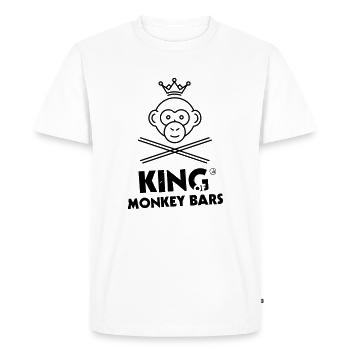 King of Monkey Bars - T-shirt Premium bio Homme - blanc - Devant - Nico (187cm)