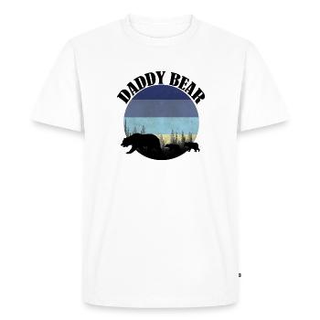 Daddy bear - T-shirt Premium bio Homme - blanc - Devant - Nico (187cm)
