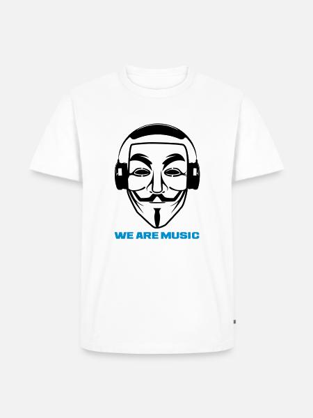 WE ARE MUSIC - Men's Premium Organic T-Shirt - white