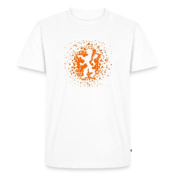 lion pays bas orange - T-shirt Premium bio Homme - blanc - Devant - Nico (187cm)